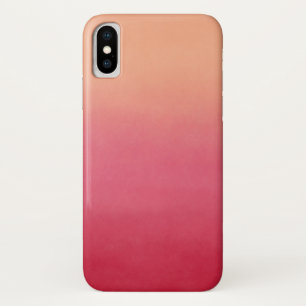 Pink Coral Peach Ombre Abstract Trendy 2019 Colors Case-Mate iPhone Case