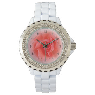 pink coral rose watch