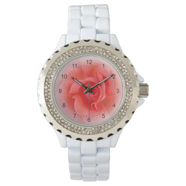 pink coral rose watch (Front)