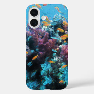 Pink Coral Underwater Scene  iPhone 16 Case