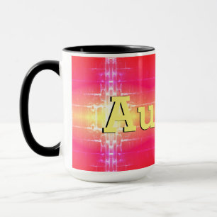 Pink Coral Yellow and a Touch Of Red Mug