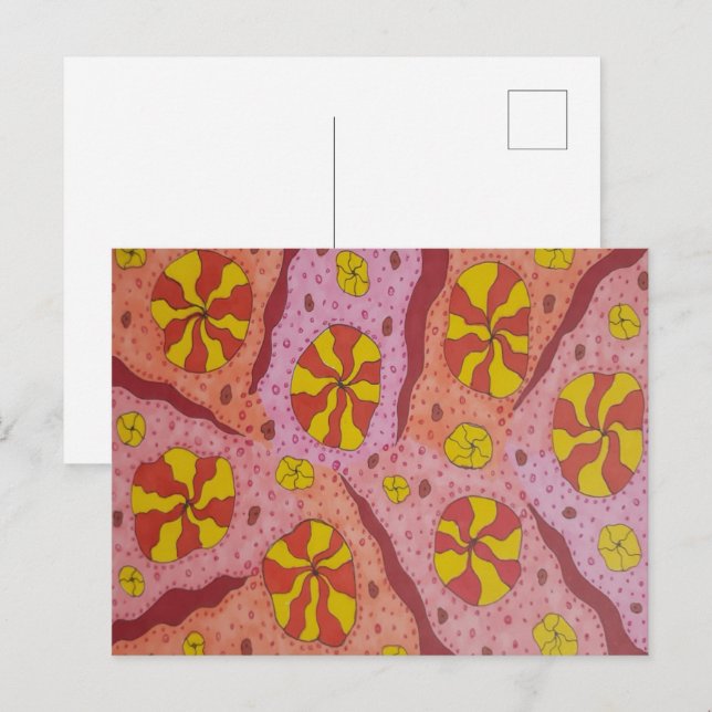 Pink Cosmic Candies Postcard (Front/Back)