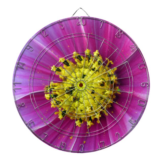 Pink Cosmos Dartboard (Front)