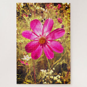 pink cosmos jigsaw puzzle