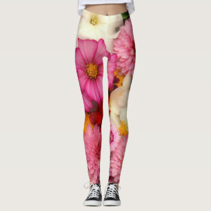 pink cosmos - leggings