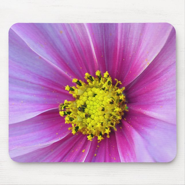 Pink Cosmos Mouse Pad (Front)