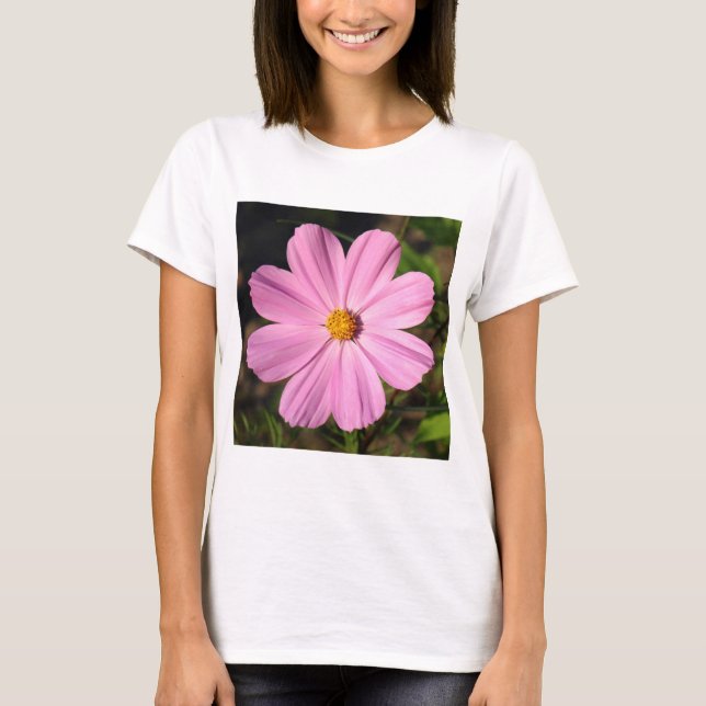 Pink Cosmos (Square Photo) T-Shirt (Front)