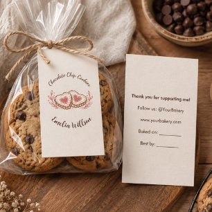 Pink Cottage Home Bakery Product Insert Card