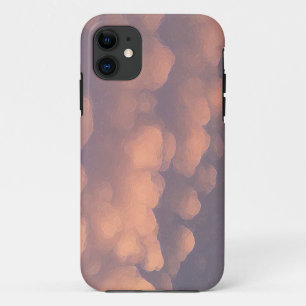 Pink Cotton Ball Clouds iPhone 11 Case