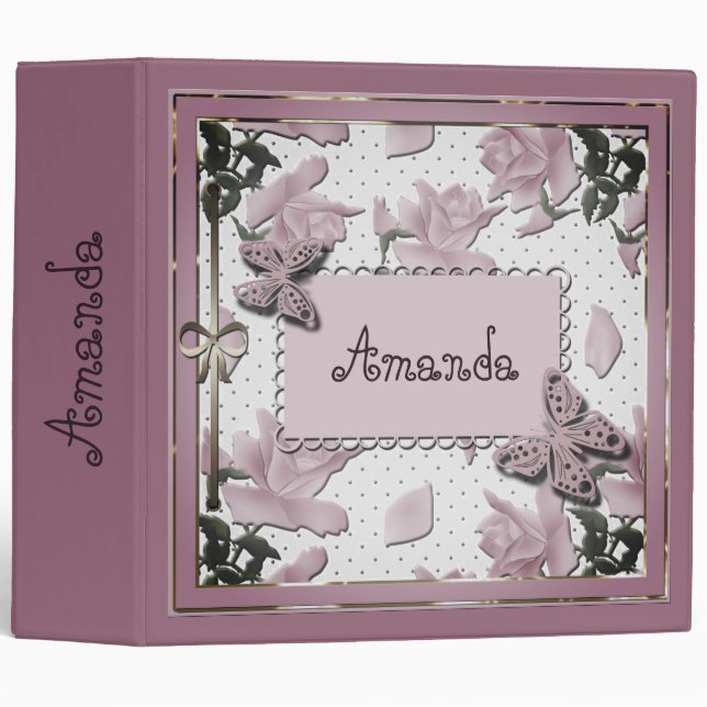 Pink cover binder (Front/Spine)