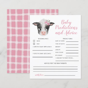 Pink Cow Baby Predictions & Advice Card