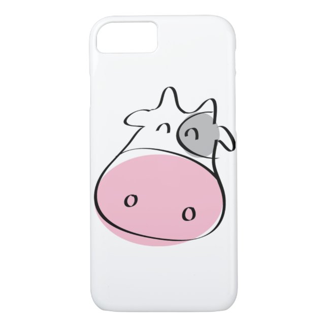 Pink Cow iPhone 7 Case (Back)