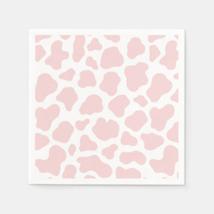 Pink Cow Pattern Napkin
