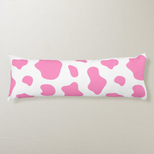 Pink Cow Print Decorative Pillow