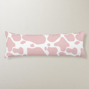 Pink Cow Print Pattern For Cow Lovers Body Pillow