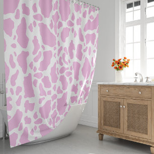Pink Cow Spots Animal Print Pattern