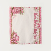 Pink Cowgirl Baby Shower Paper Plates | Boots Bows