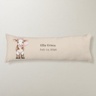 Pink Cowgirl Body Pillow • Farm Nursery Decor