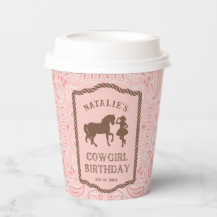 Pink Cowgirl Party  Paper Cups