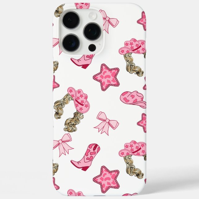Pink Cowgirl Pattern  Case-Mate iPhone Case (Back)