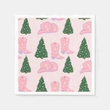 Pink Cowgirl Rodeo Hat Christmas Tree 