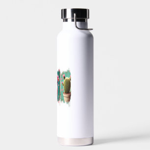 Pink Cowgirl Valentine Png, Heart Png Water Bottle