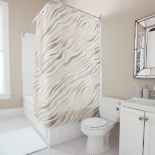 Pink Cream Beige Zebra Animal Print