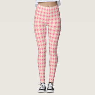 Pink & Cream Hearts Women's Leggings