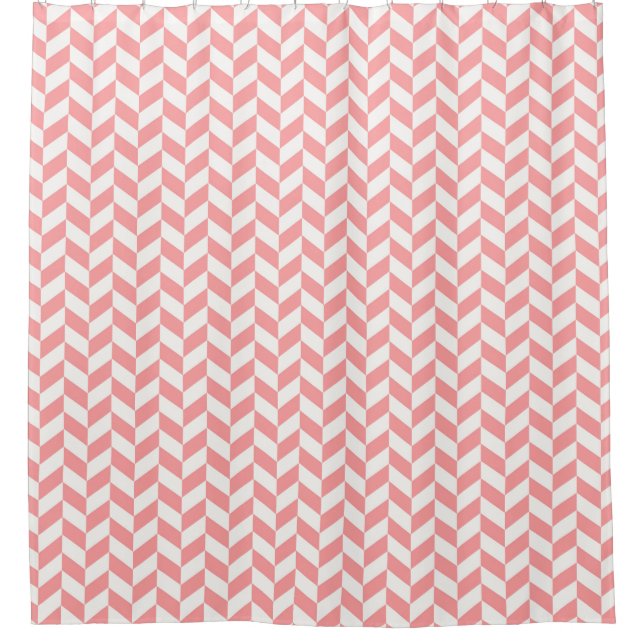 Pink & Cream Herringbone  Modern Seamless Pattern (Front)
