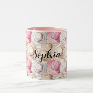 Pink Cream Straw Hats Mug