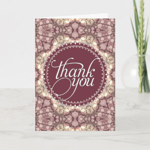 Pink & Cream Thank You Cards