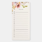 Pink & Cream Watercolor Floral To Do List