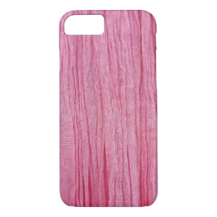 pink crinkled gauze fabric Case-Mate iPhone case
