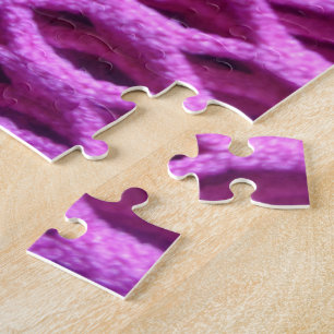 Pink Crochet Look Jigsaw Puzzle