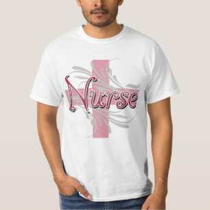 Pink Cross/Swirl Nurse T-Shirt