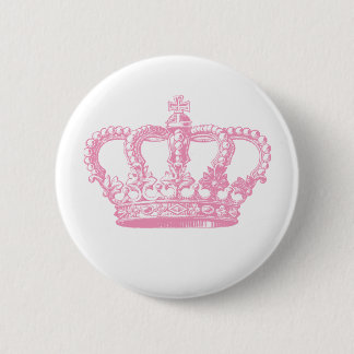 Pink Crown 2 Inch Round Button