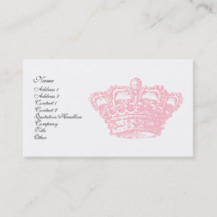 Pink Crown Business Card