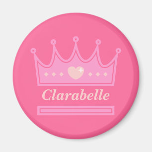 Pink Crown for the Royal Princess Magnet