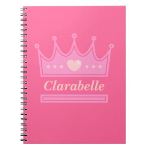 Pink Crown for the Royal Princess Notebook