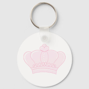 Pink Crown Keychain