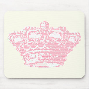 Pink Crown Mouse Pad