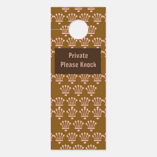 Pink Crowns Brown     Door Hanger