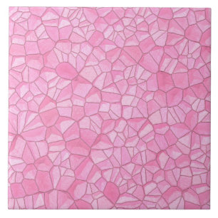 Pink crystal Ceramic Photo Tile