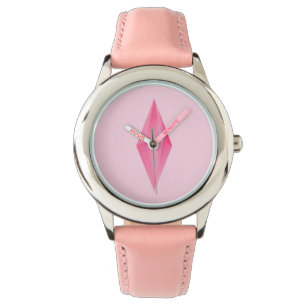 Pink crystal watch