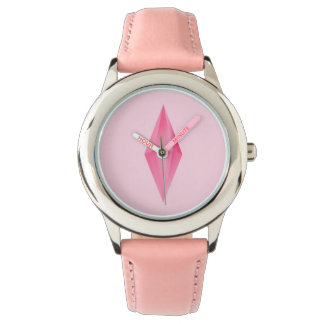 Pink crystal  watch