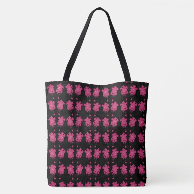 Pink Cuckoo Clocks Tote Bag (Back)