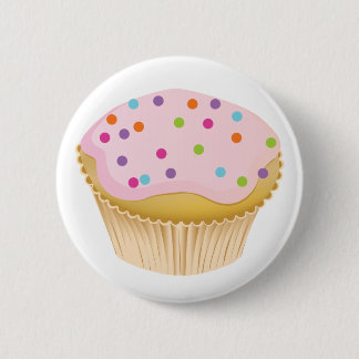 Pink Cupcake 2 Inch Round Button