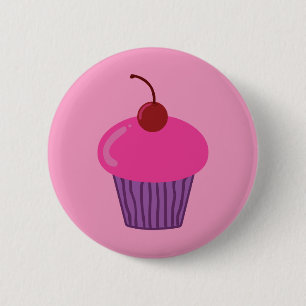 Pink Cupcake 2 Inch Round Button