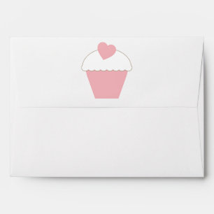 Pink Cupcake and Dots Envelopes