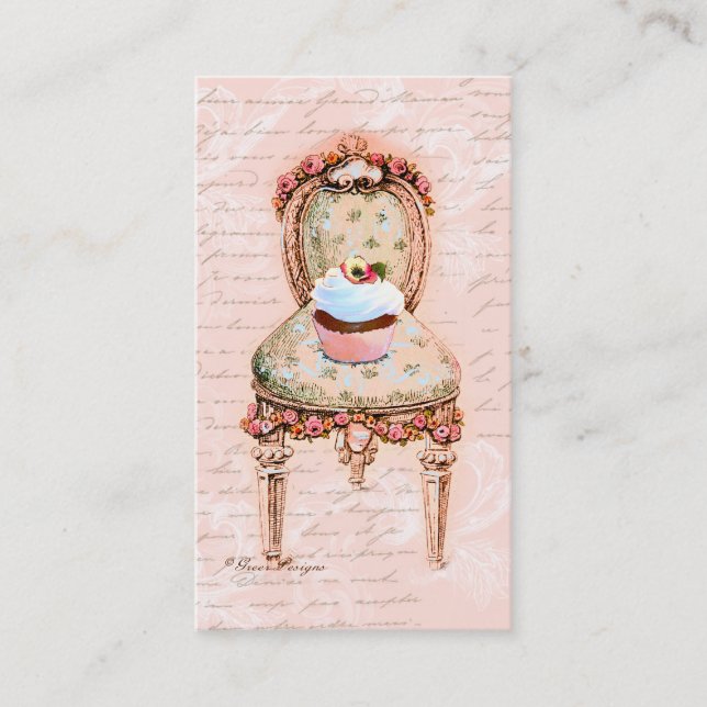 Pink Cupcake Bakou Carte de profil professionnelle (Devant)